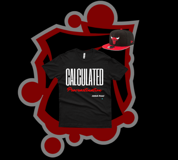 Calculated Procrastination Black and Red